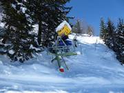 High-performance snow cannons in Stoos