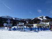 View over the Zoncolan ski area