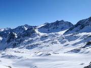 View from Daunjoch over the Stubai Glacier