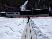 Conveyor belt of the Saas-Fee ski school