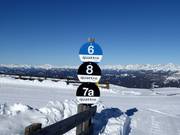 Slope information board