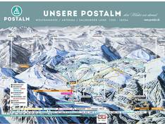 Trail map Postalm am Wolfgangsee