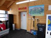 Well-maintained sanitary facilities at the mountain station