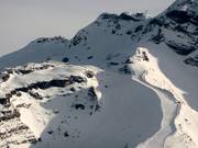 Difficult slope Grandes Combes in Avoriaz