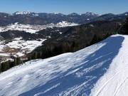 Ski route to the valley