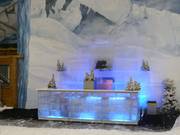 Ice bar in the ski hall