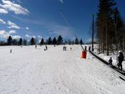 Practice slope at the conveyor belt