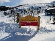 Slope signage at Gaustablikk Skisenter