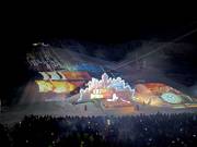 Show spectacle of the Adventure Night in Serfaus