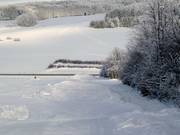 Wave tracks in the ski area