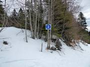Slope signage in the Babin Do – Bjelašnica ski area