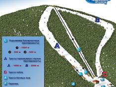 Trail map Medvezhya Dolina