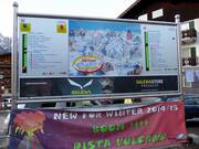 Slope map with up-to-date information at the valley station