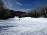 Easy and wide slope in the Le Mont Grand-Fonds ski area