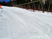 Groomed slope on the Wurzeralm