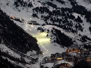 Night skiing resort Obergurgl