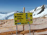 Slope signage in the Damüls-Mellau ski area