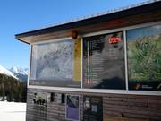 Information board at the mid-station