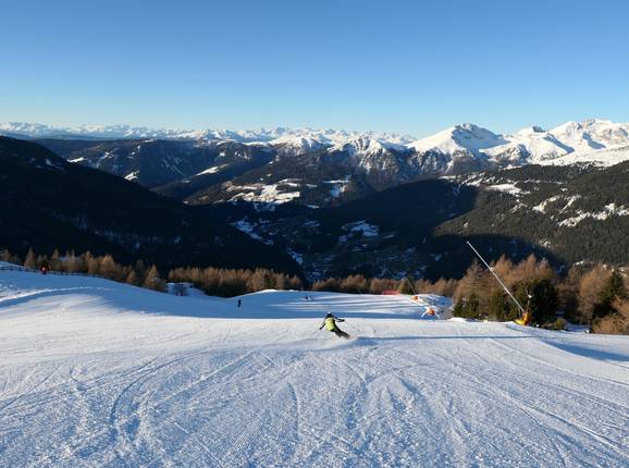 Schönebenpiste slope in the ski resort of Reinswald
