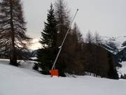 Snow lance on the valley run