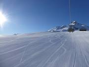 Perfectly groomed slope in Schöneben