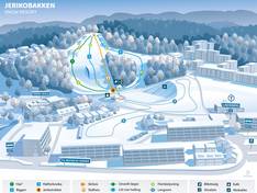 Trail map Jerikobakken – Oslo