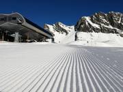 Very good slope grooming in Kühtai