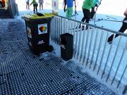 Waste bins at the gondola lift