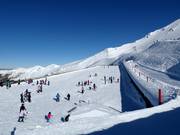 Practice slope with conveyor belts at Mt. Hutt