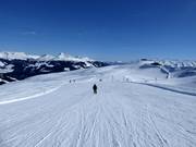 The slopes at Zweitausender are wide and easy.