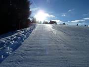 Groomed slope in Folgaria-Fiorentini