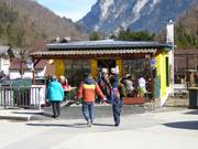 Cable car lounge at the valley station