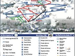 Trail map Lago Hermoso