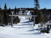 Access to the Pudderskogen off-piste area