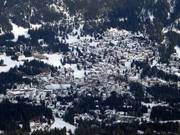 Lenzerheide is located right at the foot of the ski area.