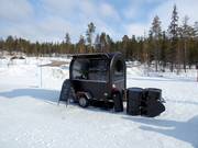 Snack bar in the Levi ski resort