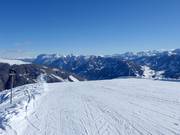 Start of the difficult slope