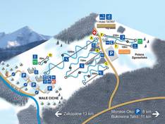 Trail map Małe Ciche