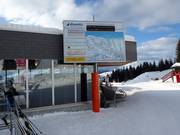 Information board in Caischavedra with current information