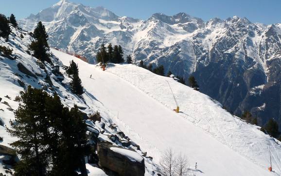 Highest base station in the Matter Valley (Mattertal) – ski resort Grächen