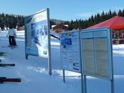 Information boards in the ski area