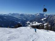 Wurmegg descent at the connecting lift Alpbach-Wildschönau