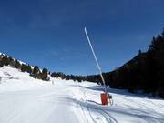 Snow lance in the ski resort of Jochgrimm (Passo Oclini)