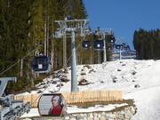Flying Mozart 1 - 10pers. Gondola lift with seat heating (monocable circulating ropeway)