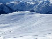 Mountain station Myrkdalsekspressen with surrounding slopes