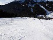 Easy slope at the starter hill at the Kinderlift Ramsau