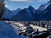 Parking lot at the Hirscheckbahn