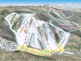 Trail map Nub's Nob Ski Area