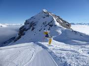 Snow cannon at Sennjoch