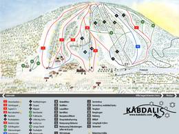 Trail map Kåbdalis